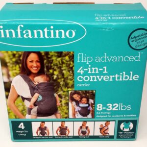 Infantino Flip Advanced 4-in-1 Convertible Baby Carrier – Gray