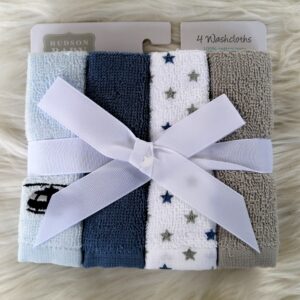 Hudson baby 4 in 1 washcloths(colours might vary)