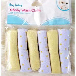 First Steps Baby Wash Cloths, 5-Piece