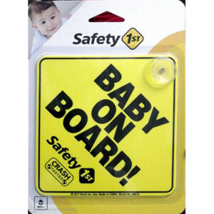 Safety 1st Baby On Board Sign, Yellow