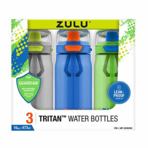 ZULU 3 Tritan Water Bottles Flex 1 piece