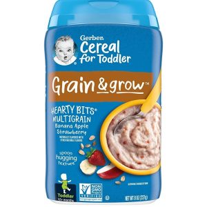 Gerber Cereals  Hearty bits multigrain  Banana apple strawberry